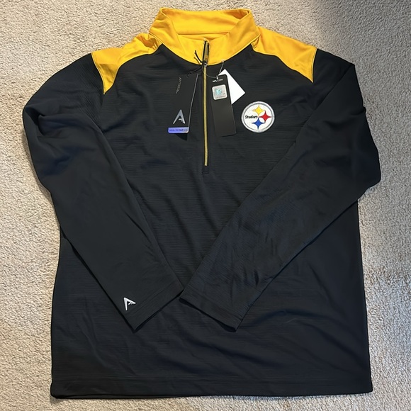 BRAND NEW NFL gear for Steelers long sleeve polyester pullover - Picture 4 of 6